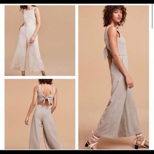 Aritzia Wilfred Ecoulement tie back jumpsuit